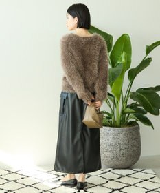 AMERICAN HOLIC シャギーニットクルーネックカーディガン