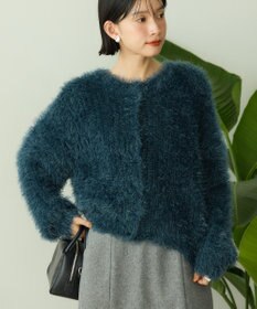 AMERICAN HOLIC シャギーニットクルーネックカーディガン