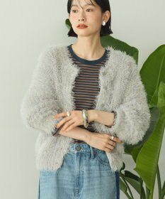 AMERICAN HOLIC シャギーニットクルーネックカーディガン