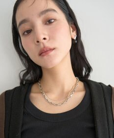 YECCA VECCA 3連チェーンMIXネックレス