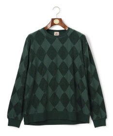 J.PRESS MEN アーガイルワントーンリンクス ロングスリーブ Tシャツ