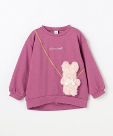 ANY KIDS アニマルポシェット 裏シャギー トレーナー