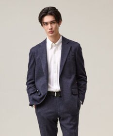 J.PRESS MEN 快適さとエレガンスを纏う【セットアップ対応 / ストレッチ】SOFAニット ハイグレードジャージー ジャケット ネイビー系8
