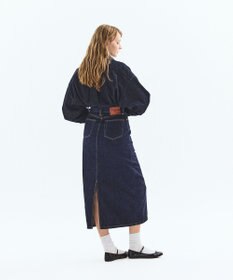 LENO DENIM SKIRT　デニムマキシスカート