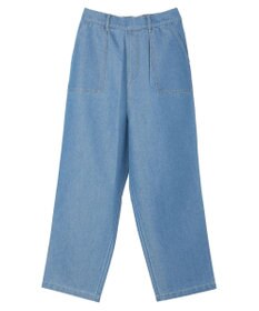 Green Parks インド綿 デニムストレートパンツ