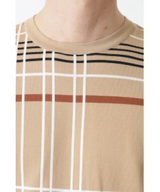 DAKS イノベーション チェック クルーネックセーター