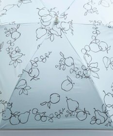 AURORA JILL STUART（ジル スチュアート） マーカーペインティングフルーツプリント晴雨兼用傘（トップフラット・折りたたみ）