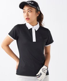 FILA GOLF／marie claire 【FILA GOLF】アクセントカラー半袖ポロシャツ