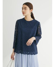 Green Parks ｅｆ－ｄｅ　レースクルーネックブラウス