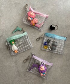 WEGO カラーテープクリアポーチ