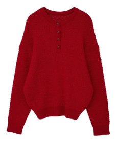 CRAFT STANDARD BOUTIQUE ネップヘンリーネックニットプルオーバー