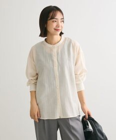 Green Parks バックシャンバンドカラーシャツ