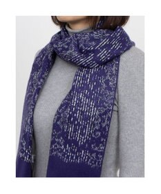 UNBILLION カシュネ cache nez / レース柄グレンチェックマフラー