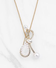 TOCCA 【八木アリサさん着用】SHAKE RIBBON 2WAY BROOCH NECKLACE ブローチネックレス