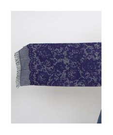 UNBILLION カシュネ cache nez / レース柄グレンチェックマフラー