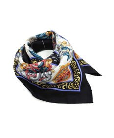 Marca ＜新柄！＞【伝統横濱スカーフ】星の神話 大判 シルクツイル スカーフ