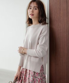 組曲 コットンカシミヤ混 クルーネックニット