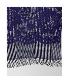 UNBILLION カシュネ cache nez / レース柄グレンチェックマフラー