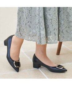 MODE ET JACOMO <MODE ET JACOMO>ポインテッドトゥバックルパンプス