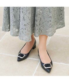 MODE ET JACOMO <MODE ET JACOMO>ポインテッドトゥバックルパンプス