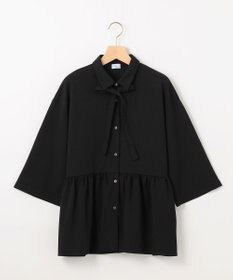 組曲 S ジョーゼットジャージーボウタイチュニック ブラウス