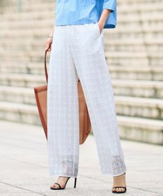 自由区 L 【17号サイズまで展開・カタログ掲載】ジオメトリックレース パンツ