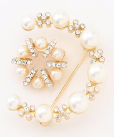 ANY SIS クレセントセット ブローチ