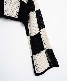 WEGO チェッカーメッシュニット