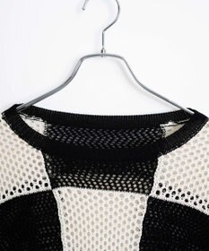 WEGO チェッカーメッシュニット