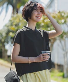 ANY ミラノリブニットポロ