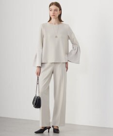 ICB L 【洗える】ミリオーネダンボールニットブラウス