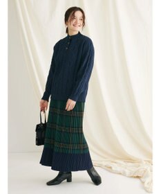 CRAFT STANDARD BOUTIQUE 配色チェックプリーツスカート