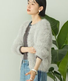 AMERICAN HOLIC シャギーニットクルーネックカーディガン