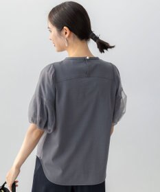 組曲 L 【WEB限定】チュールポンチドッキング Tシャツ