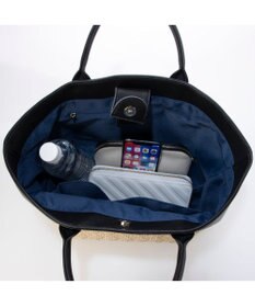 UNBILLION ペルケ perche / 雑材風×牛革付属トートバッグ