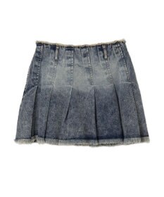 WEGO ヴィンテージウォッシュプリーツスカパン