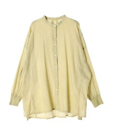 CRAFT STANDARD BOUTIQUE シアーボイルピグメント染めバンドカラーシャツ