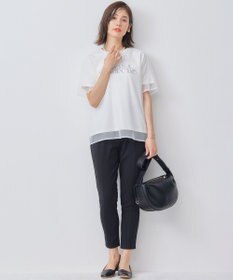 組曲 S 【WEB限定】チュールレイヤードロゴTシャツ