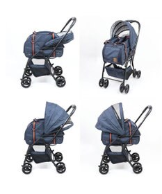 PET PARADISE smooca ３ＷＡＹ ハンドフル ペットカート 《ネイビー》