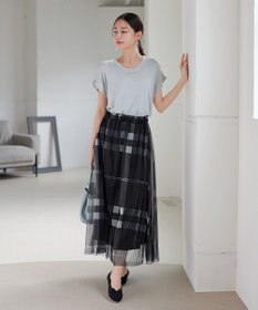 Tiaclasse L 【洗える】ビジュー付きフレンチニット