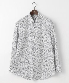 JOSEPH ABBOUD 【キングサイズ・洗える】フラワーモチーフストレッチ シャツ