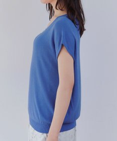 Tiaclasse L 【洗える】ビジュー付きフレンチニット