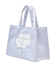 Maison de FLEUR コットンキャンディ刺繍トートバッグ