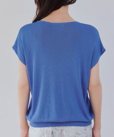 Tiaclasse L 【洗える】ビジュー付きフレンチニット