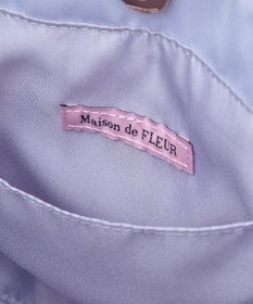 Maison de FLEUR コットンキャンディ刺繍トートバッグ