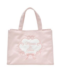 Maison de FLEUR コットンキャンディ刺繍トートバッグ