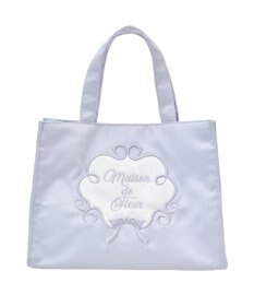 Maison de FLEUR コットンキャンディ刺繍トートバッグ