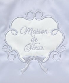 Maison de FLEUR コットンキャンディ刺繍トートバッグ
