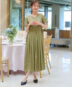 Tiaclasse 【洗える】サイドリボンドロストワンピース