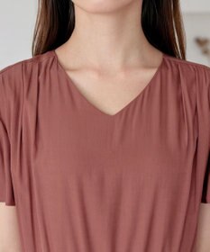 Tiaclasse 【洗える】サイドリボンドロストワンピース